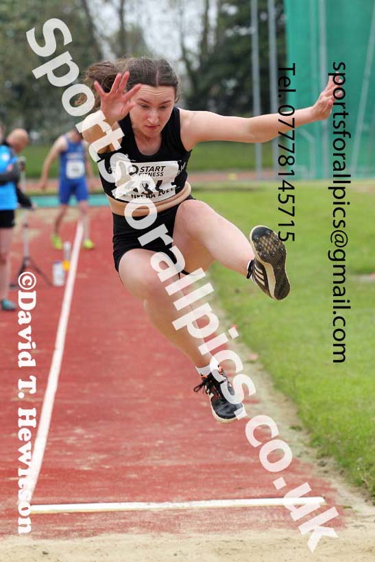 Long jump, 2021 North East Grand Prix No. 3, Monkton, Wednesday, june 2nd. Photo: David T. Hewitson/Sports for All Pics